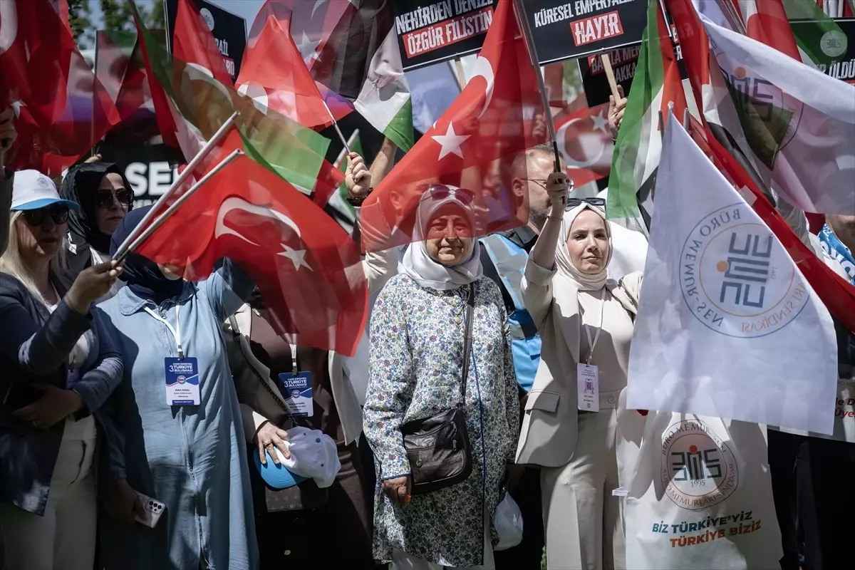 Büro Memur-Sen, ABD'nin Ortadoğu Politikalarına Protesto Düzenledi