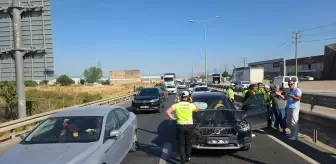 Bursa'da Zincirleme Trafik Kazası: 1 Yaralı