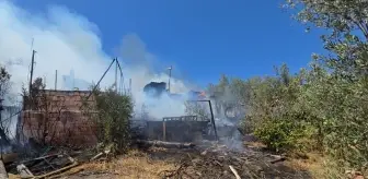 Mudanya'daki Bağ Evinde Yangın Çıktı