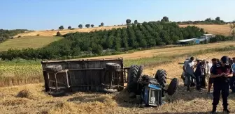 Mustafakemalpaşa'da Traktör Devrildi, Sürücü Hayatını Kaybetti