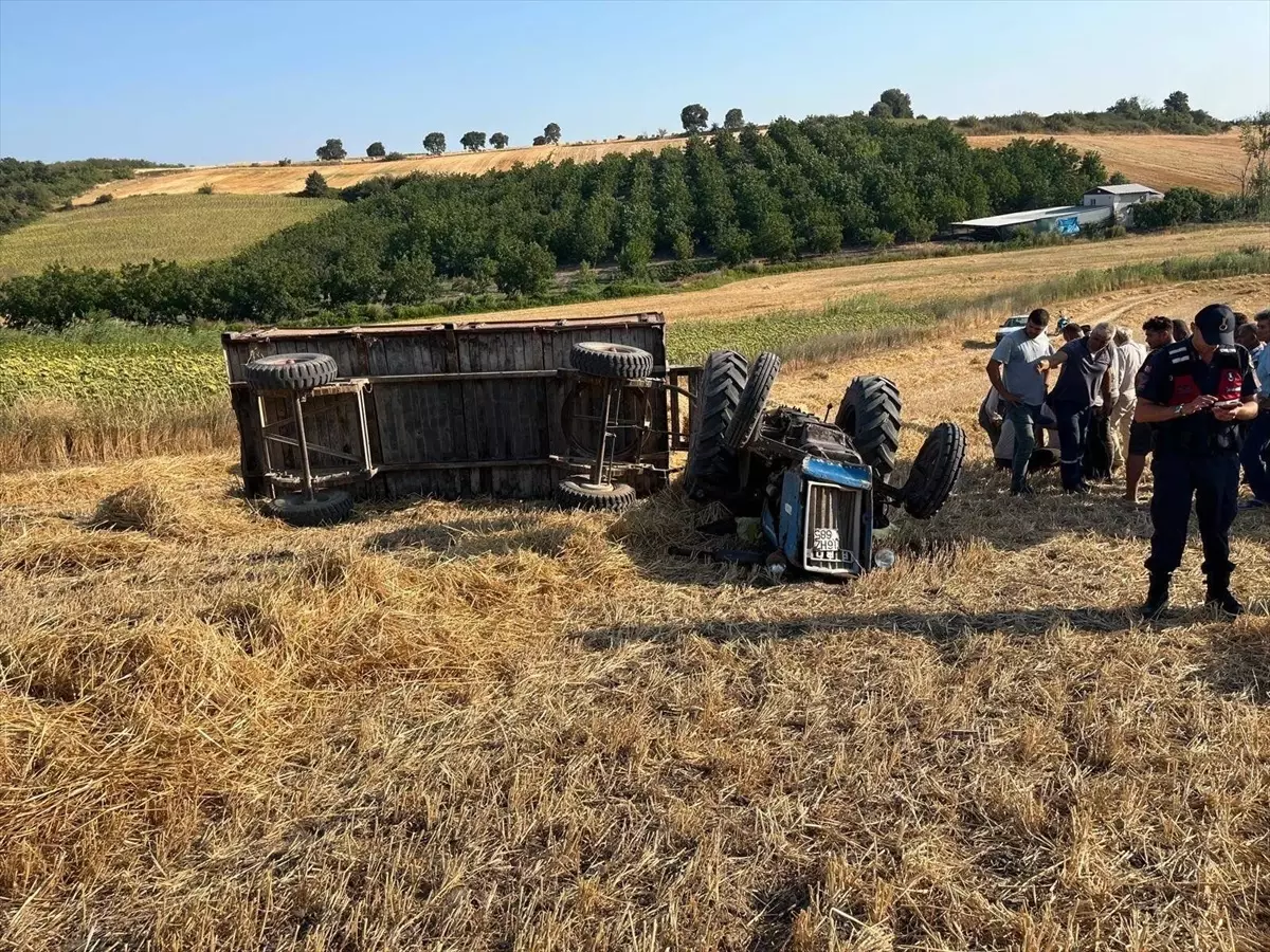 Mustafakemalpaşa'da Traktör Devrildi, Sürücü Hayatını Kaybetti