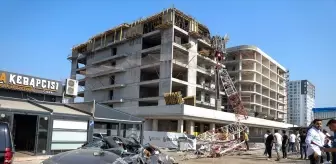Bursa'da İnşaat Vincinin Devrilmesi Sonrası Operatör Kurtarıldı