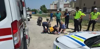 İnegöl'de Motosiklet ile Bisiklet Çarpıştı: 2 Yaralı