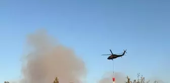 Bursa'da Orman Yangınına Havadan ve Karadan Müdahale