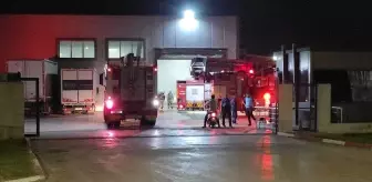 İnegöl'de Tekstil Fabrikasında Yangın