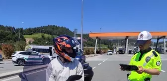 Bursa'da Motosiklet Denetiminde 7 Sürücüye Ceza