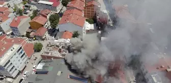 İnegöl'de Yıkım Sırasında Çıkan Yangın Söndürüldü