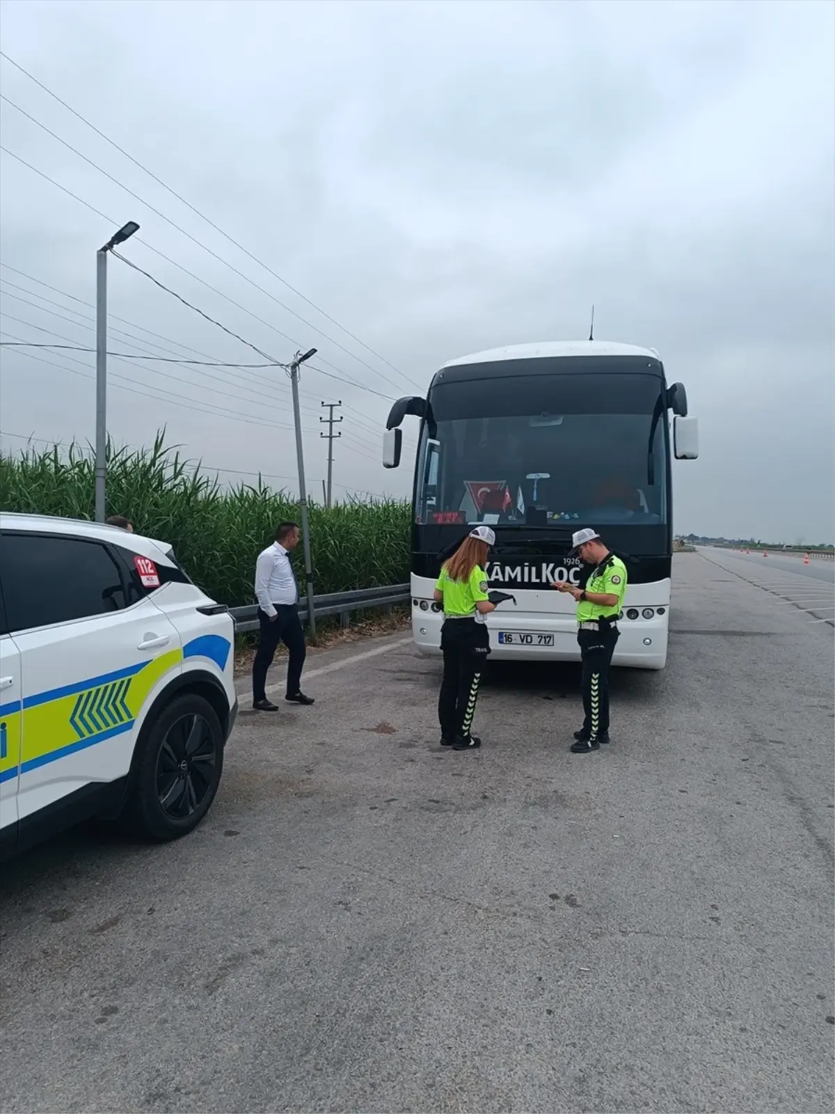 Bursa'da Yolcu Otobüslerine Emniyet Kemeri Denetimi
