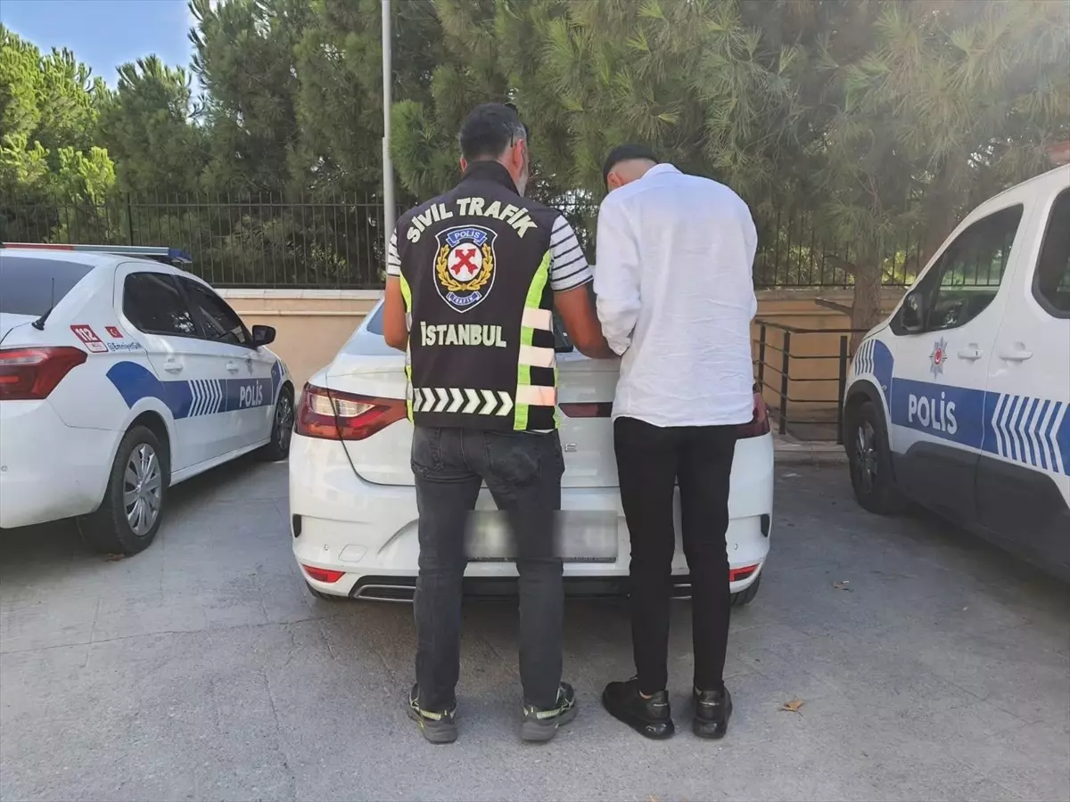 Büyükçekmece'de Drift Yapan Sürücüye 47 Bin TL Cezalı İşlem