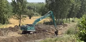 Çanakkale'de Etili Deresi'nde Dip Temizliği Çalışması Başladı