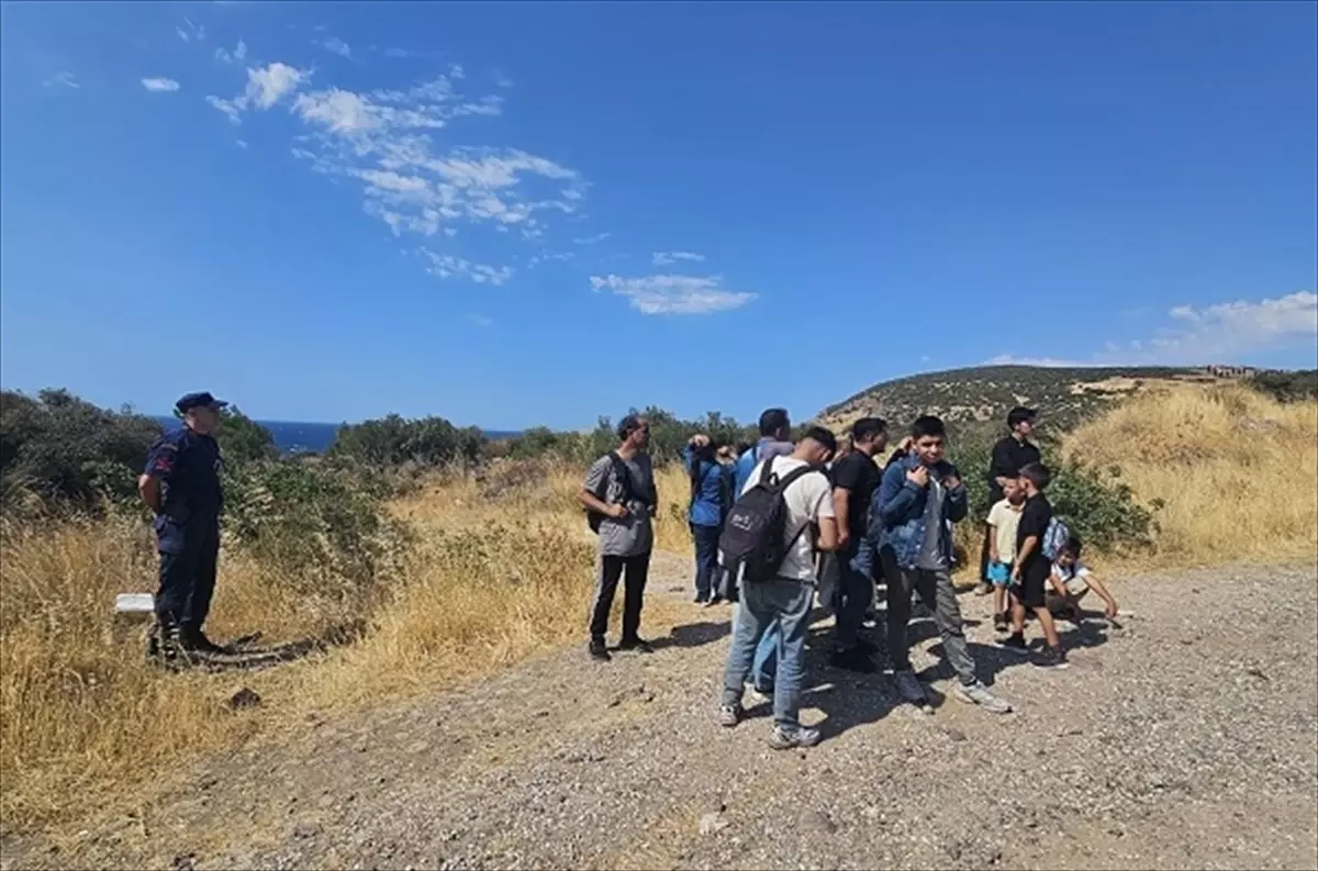 Çanakkale'de 19 Düzensiz Göçmen Yakalandı