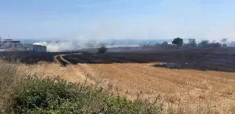 Çanakkale'de Anız Yangını Kontrol Altına Alındı