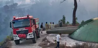 Çanakkale'deki Orman Yangınına Müdahale Devam Ediyor