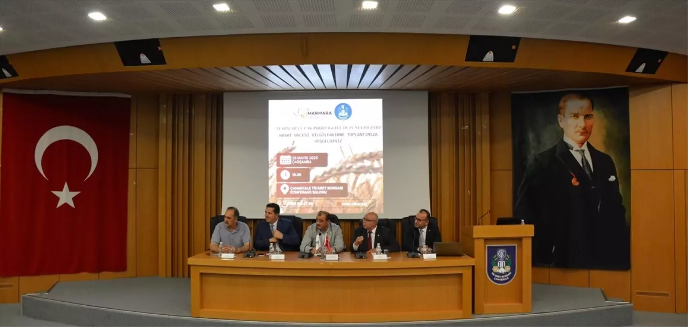 Çanakkale'de Hasat Öncesi Bilgilendirme Toplantısı Yapıldı