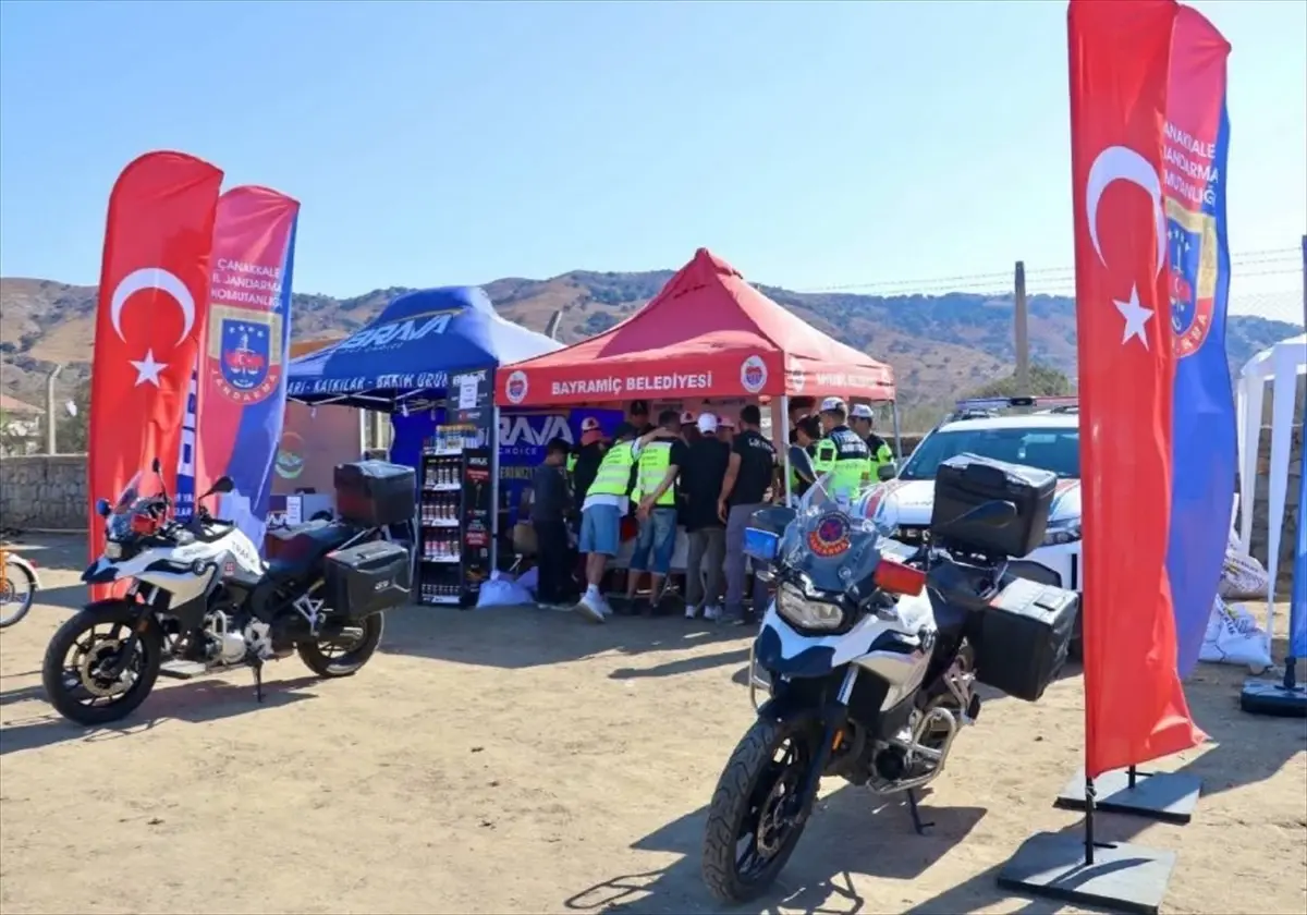 Çanakkale'de Motosiklet Sürücülerine Eğitim Verildi