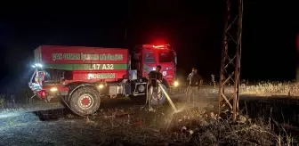 Çanakkale'de Tarım Arazisinde Yangın Çıktı