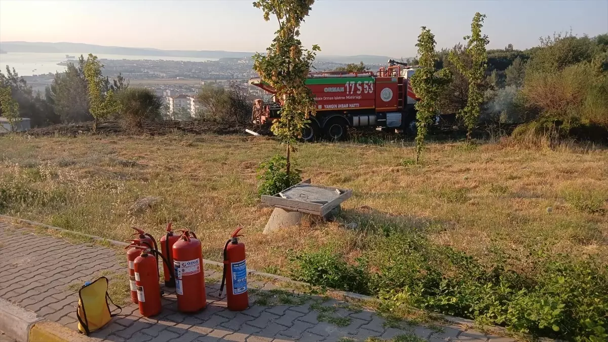 Çanakkale Üniversitesi'nde çıkan yangın kontrol altına alındı