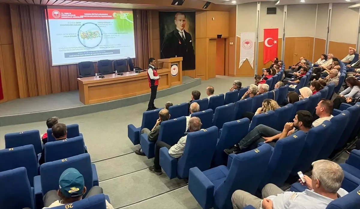 Çanakkale'de Üreticilere Bilgilendirme Toplantısı Düzenlendi