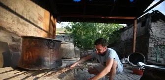 Belören'de Geleneksel Keşkek Yapımı İmece Usulüyle Devam Ediyor