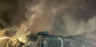 Çankırı'da Yangın: Ahır ve Araçlar Kül Oldu