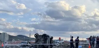 Çankırı'da Takla Atan Otomobildeki Kazada 1 Ölü, 3 Yaralı