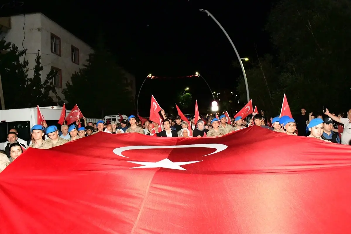 Çatak'ta 15 Temmuz Demokrasi ve Milli Birlik Günü etkinliği düzenlendi