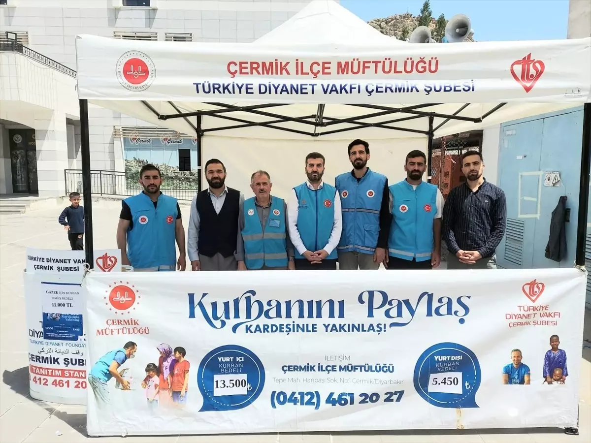 Çermik'te Kurban Bağış Standı Açıldı