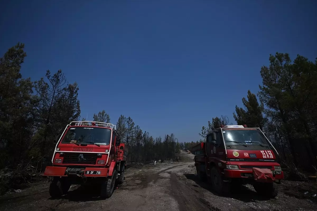Karabük'teki Yangınla Mücadele Devam Ediyor