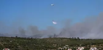 Çeşme'de Yangın Ormanlık Alanlara Sıçradı