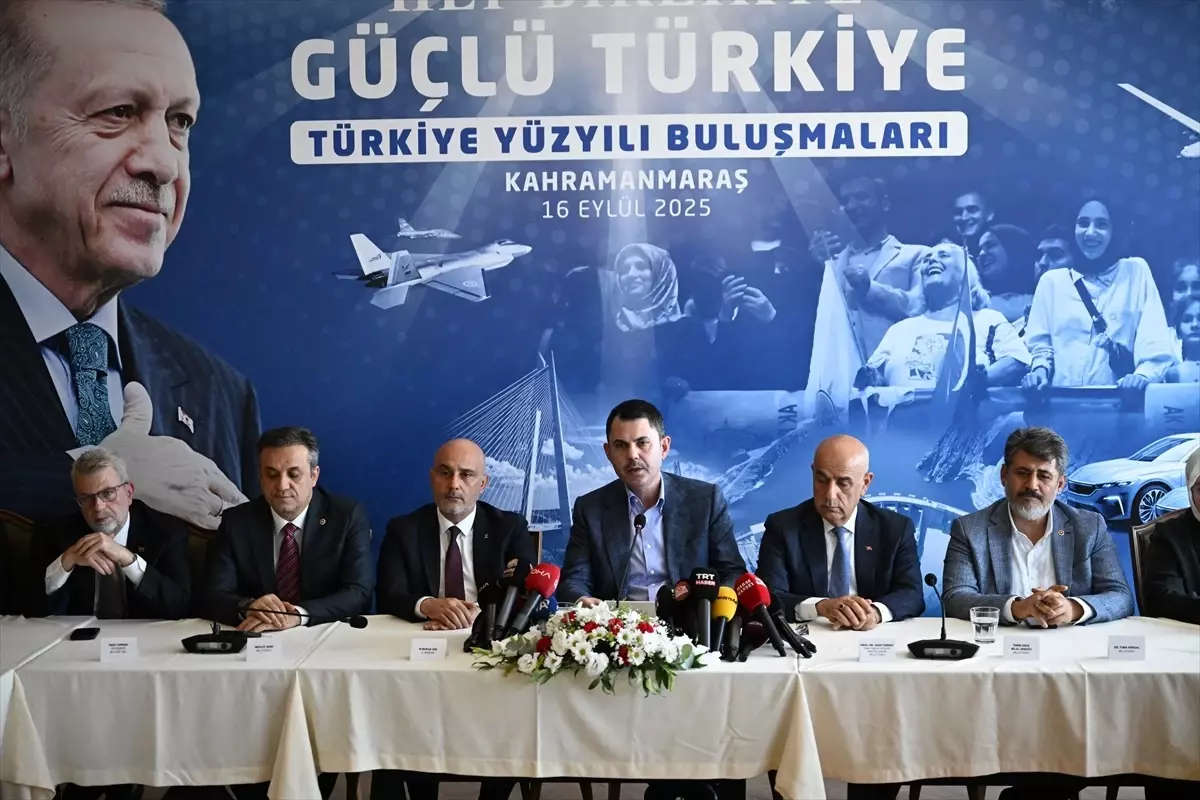 Çevre, Şehircilik ve İklim Değişikliği Bakanı Kurum, Kahramanmaraş'ta konuştu Açıklaması