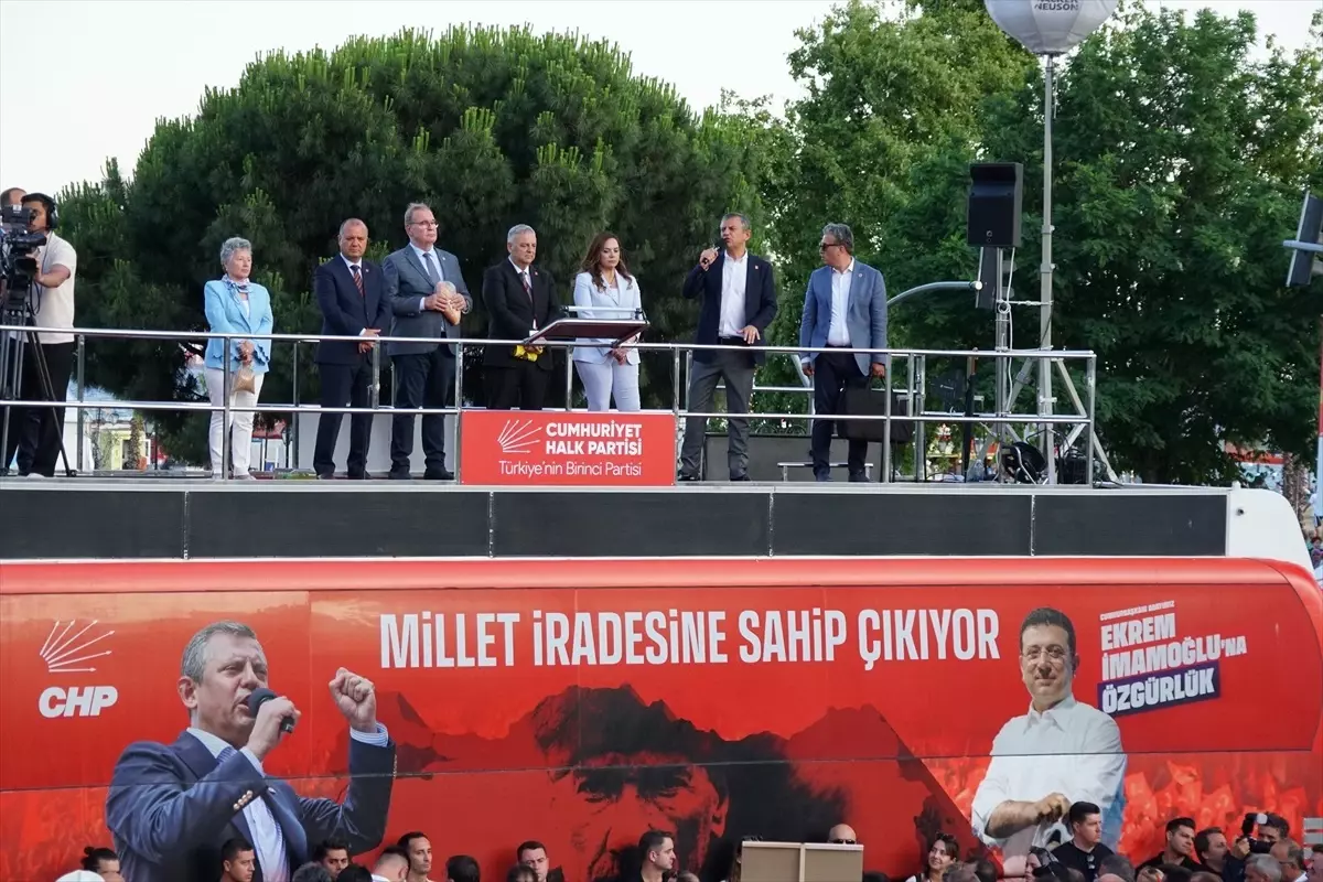 CHP Genel Başkanı Özel partisinin Tekirdağ mitinginde konuştu Açıklaması