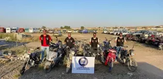 Çalıntı Motosikletler Denetimle Ele Geçirildi