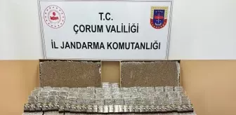 Alaca'da Operasyonda 56 Bin Doldurulmuş Makaron Ele Geçirildi