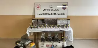 Çorum'da Kaçak Sigara Ticareti Yapan Şahıs Gözaltına Alındı