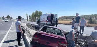 Çorum'da Trafik Kazası: Sürücü Hastaneye Kaldırıldı