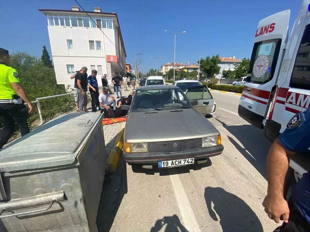 Çorum'da Trafik Kazası: 1 Yaralı