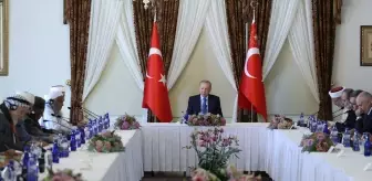 Cumhurbaşkanı Erdoğan, Dünya Müslüman Alimler Birliği heyetini kabul etti