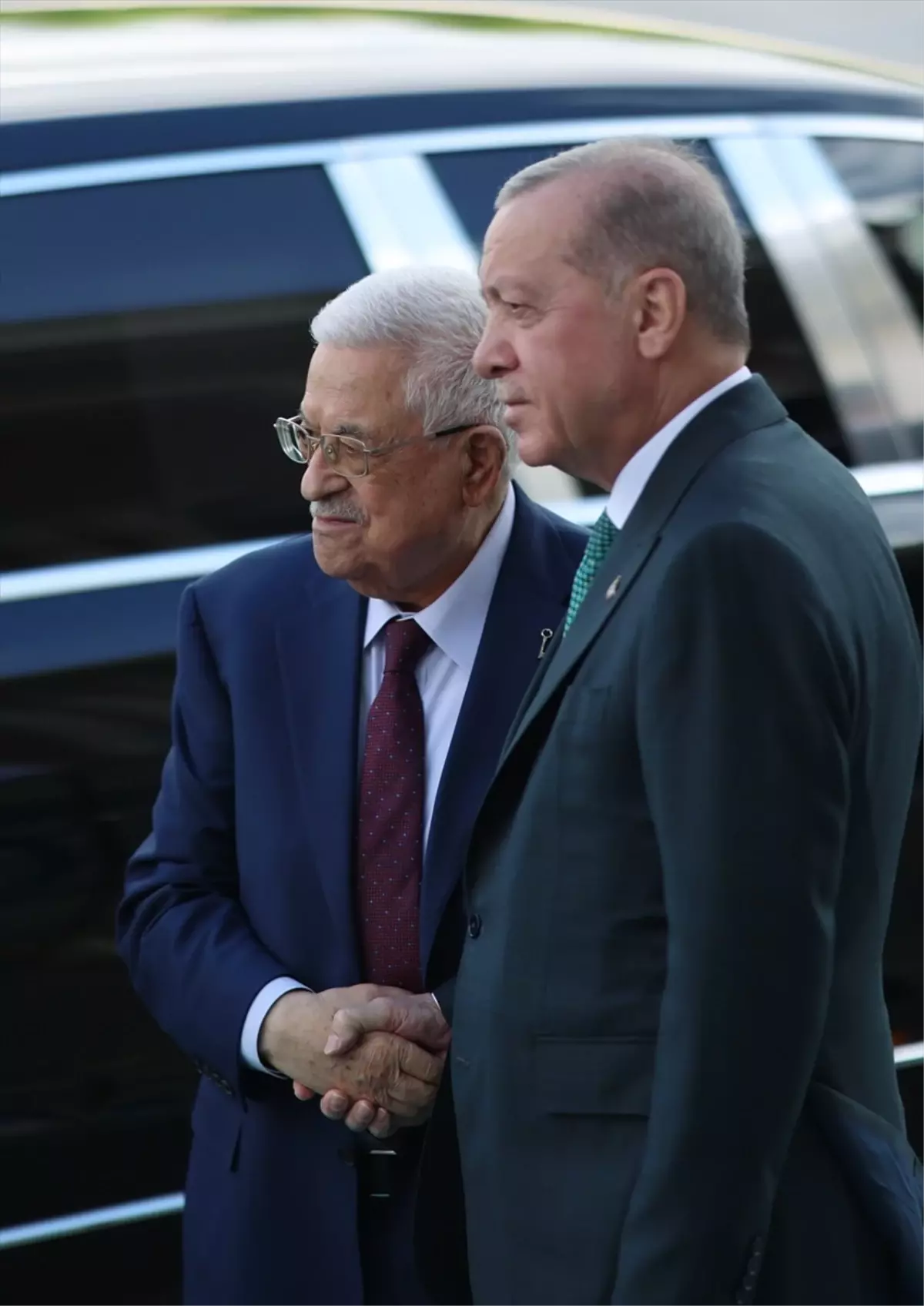 Cumhurbaşkanı Erdoğan, Filistin Devlet Başkanı Abbas ile görüştü
