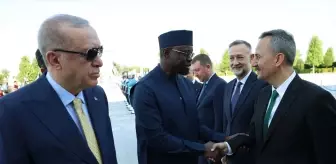 Cumhurbaşkanı Erdoğan, Senegal Başbakanı Sonko'yu resmi törenle karşıladı