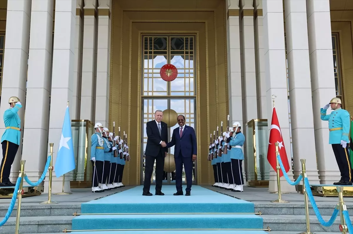 Cumhurbaşkanı Erdoğan, Somali Cumhurbaşkanı Mahmud ile bir araya geldi