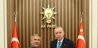 Cumhurbaşkanı Erdoğan, Tataristan Cumhuriyeti Reisi Minnihanov'u kabul etti