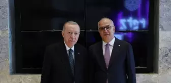 Cumhurbaşkanı Erdoğan, TVF Başkanı Mehmet Akif Üstündağ'ı kabul etti