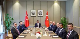 Cevdet Yılmaz, Azerbaycan Bakanı Anar Aliyev'i Kabul Etti