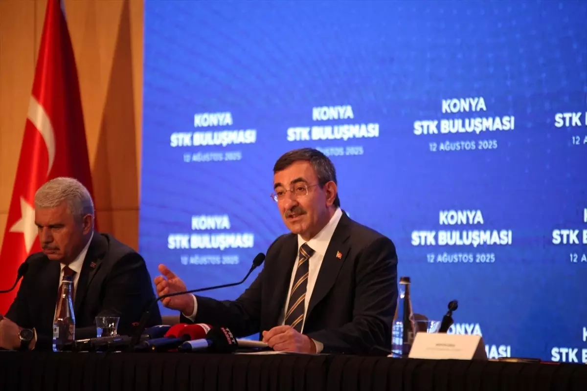 Cumhurbaşkanı Yardımcısı Yılmaz Konya'da STK temsilcileriyle bir araya geldi Açıklaması