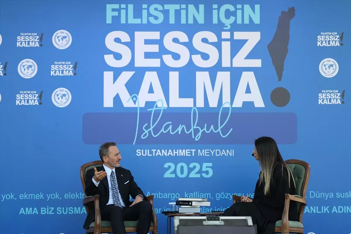 Cumhurbaşkanlığı İletişim Başkanı Altun, 'Filistin İçin Sessiz Kalma' canlı yayınına katıldı Açıklaması