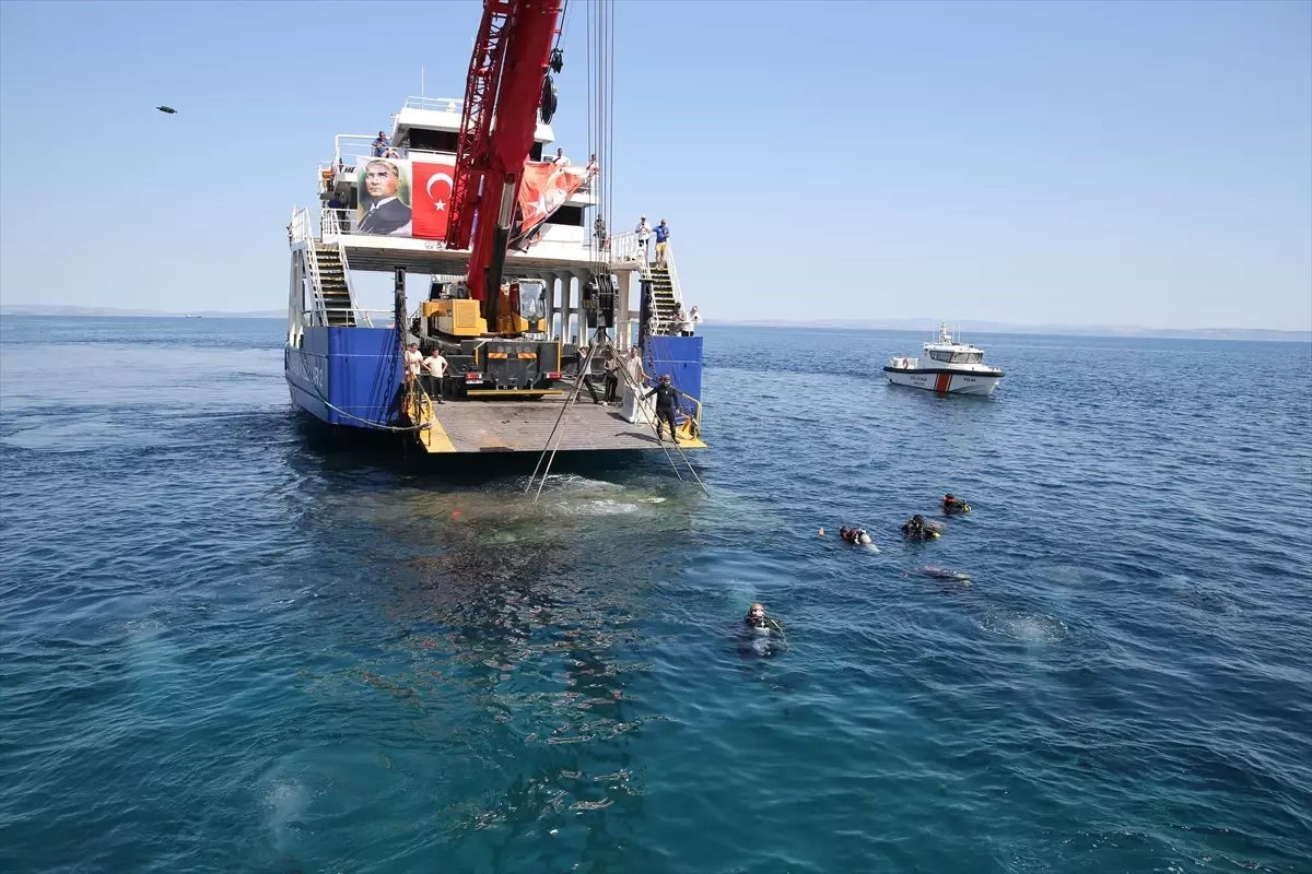 Saros Körfezi'nde Su Altı Tarih Müzesi'ne Tank Batırıldı
