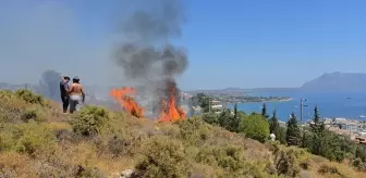 Datça'da Makilik Alanda Yangın Söndürüldü