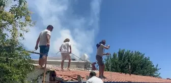 Datça'da Restoranın Bacasında Yangın Çıktı