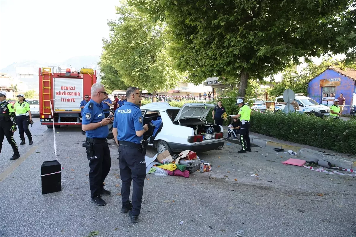 Denizli'de Trafik Kazası: 1 Ölü, 4 Yaralı