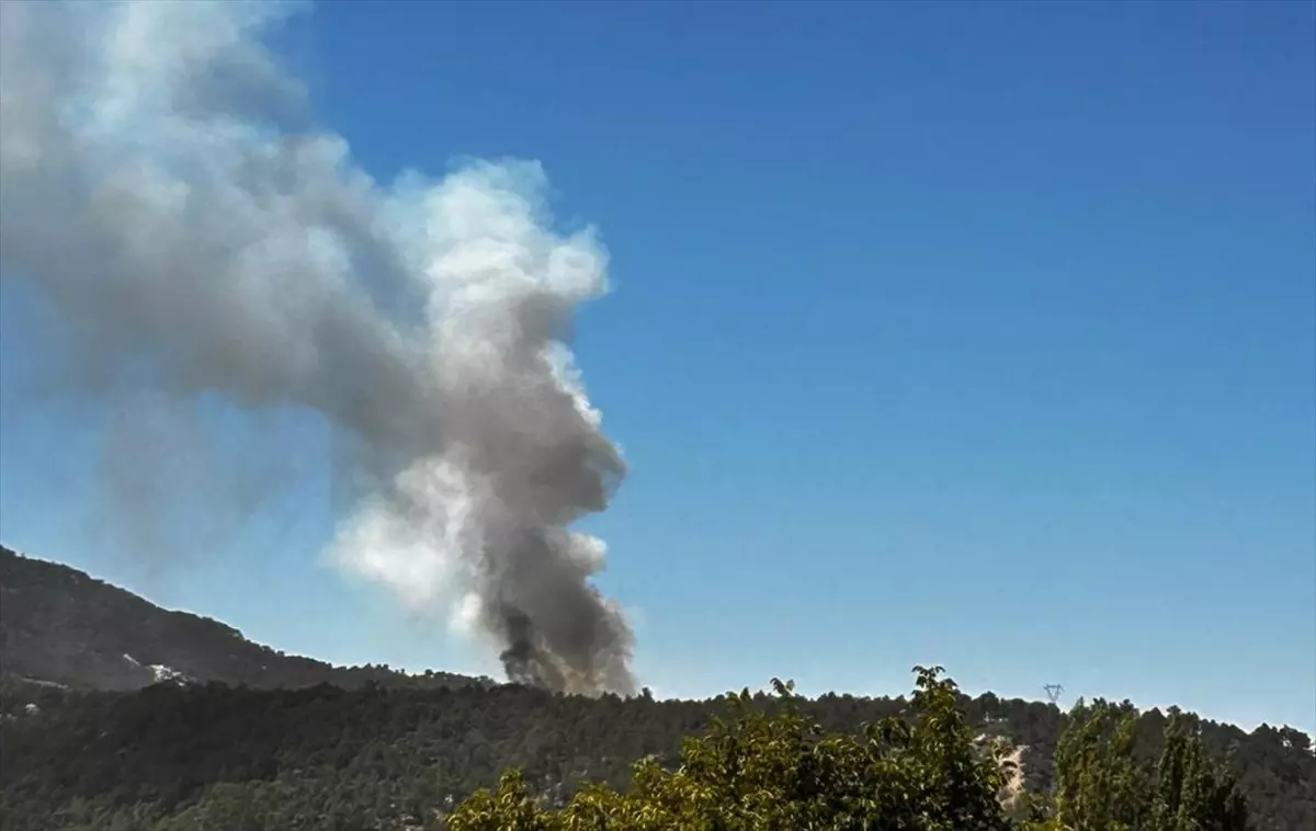 Denizli'de Orman Yangınına Hava ve Kara Müdahalesi